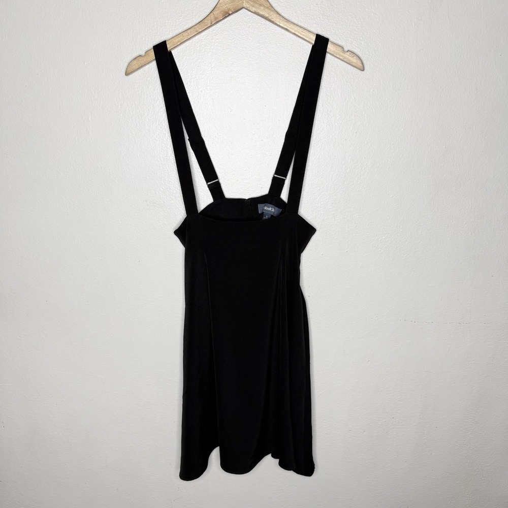 ModCloth Black Overall Winner Jumper Suspender Skirt Edgy Womens Small